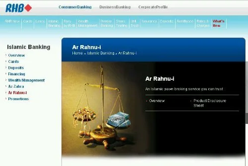 Ar-rahnu RHB Islamic kini di Lembah Klang