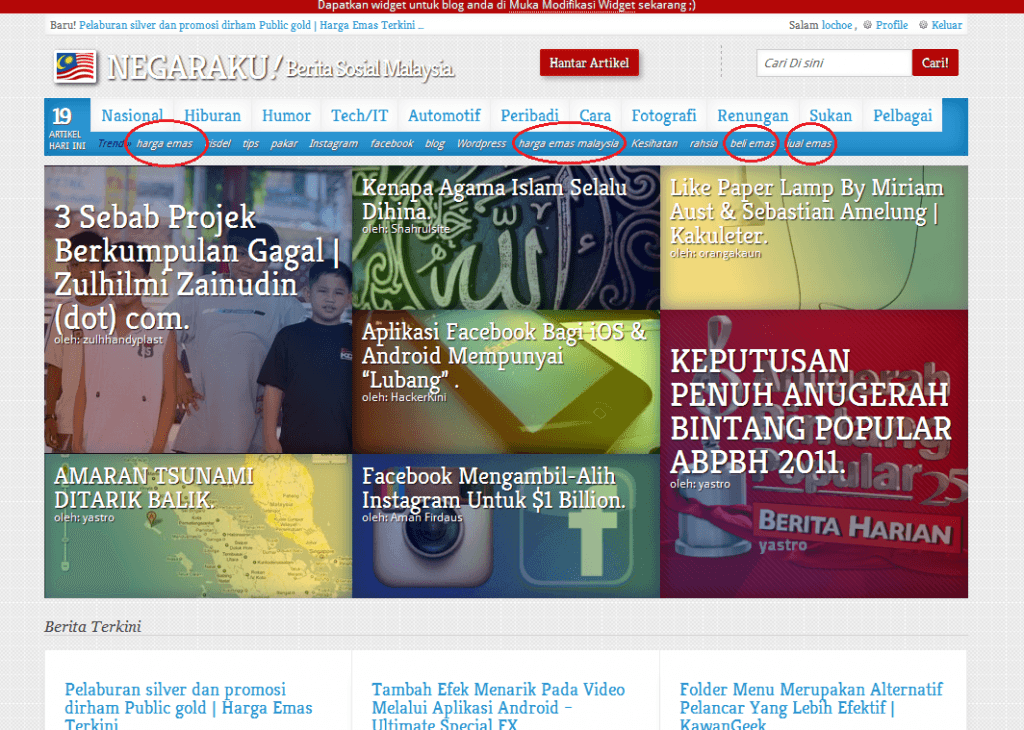 Harga emas menjadi trending topik laman sosial
