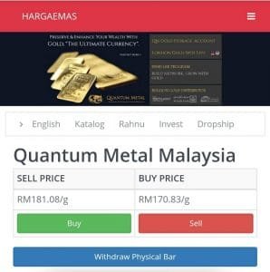 hargametal pelaburan emas