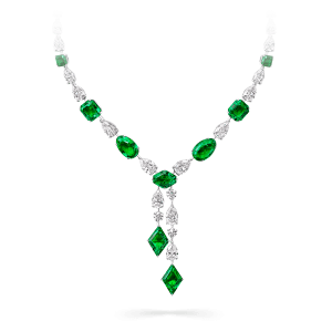 rantai leher permata diamond emerald