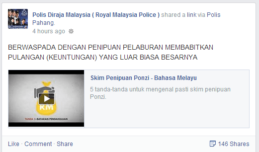 5 Tanda Pelaburan Emas Itu Ponzi Scheme