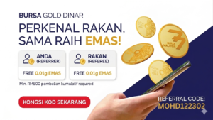 Bursa Gold Dinar Perkenal Referral Rewards
