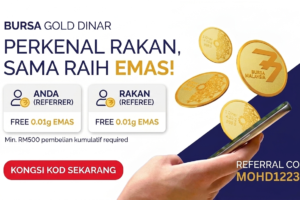 Bursa Gold Dinar Perkenal Referral Rewards